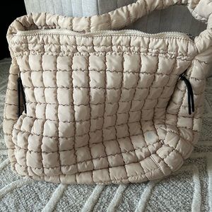 Free People padded crossbody tote